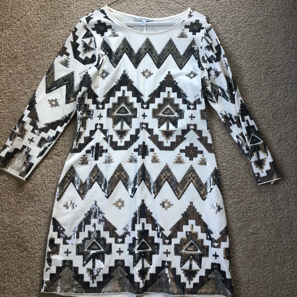 Express Aztec Print Dress
